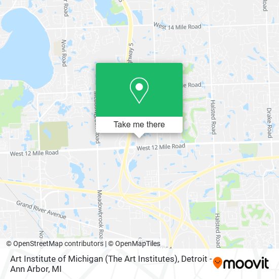 Mapa de Art Institute of Michigan (The Art Institutes)