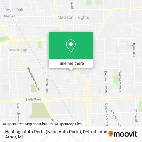 Hastings Auto Parts (Napa Auto Parts) map