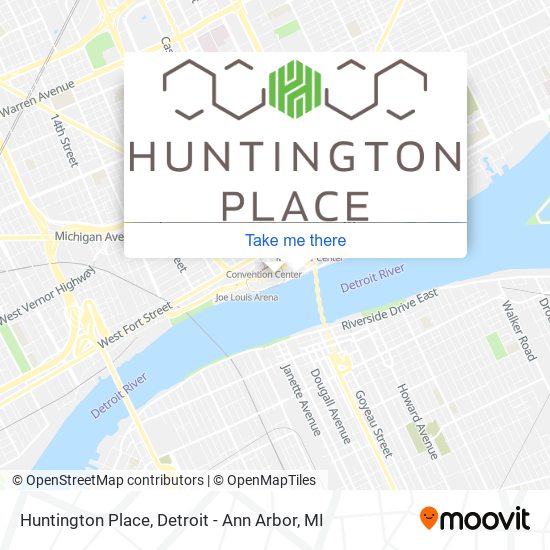 Huntington Place map