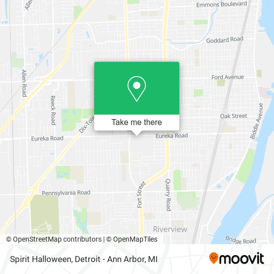 Mapa de Spirit Halloween