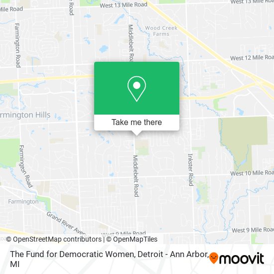 The Fund for Democratic Women map