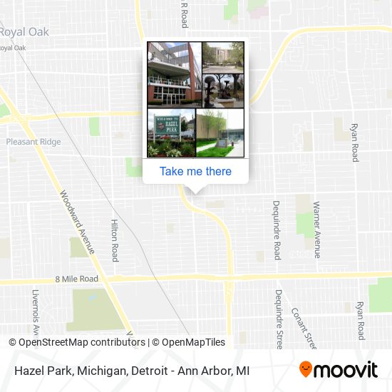 Hazel Park, Michigan map