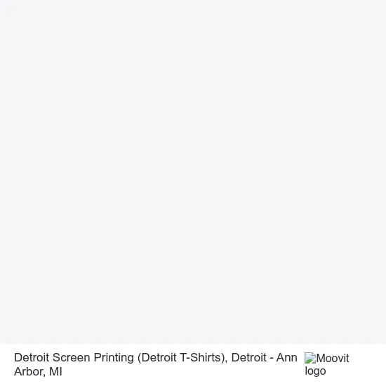 Detroit Screen Printing (Detroit T-Shirts) map