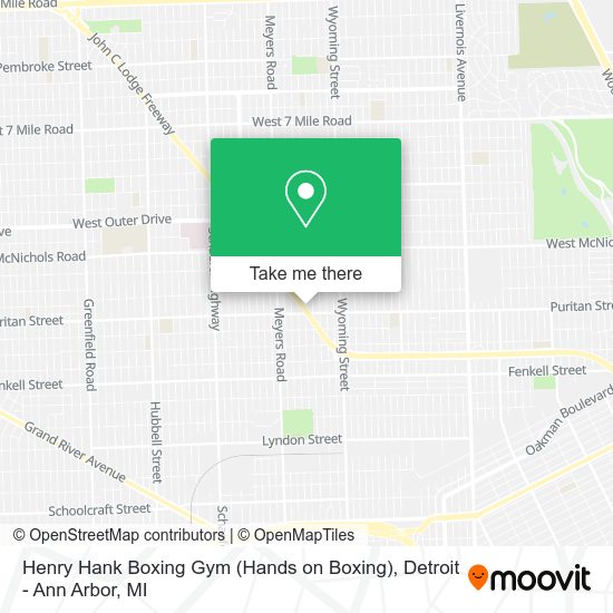 Henry Hank Boxing Gym (Hands on Boxing) map