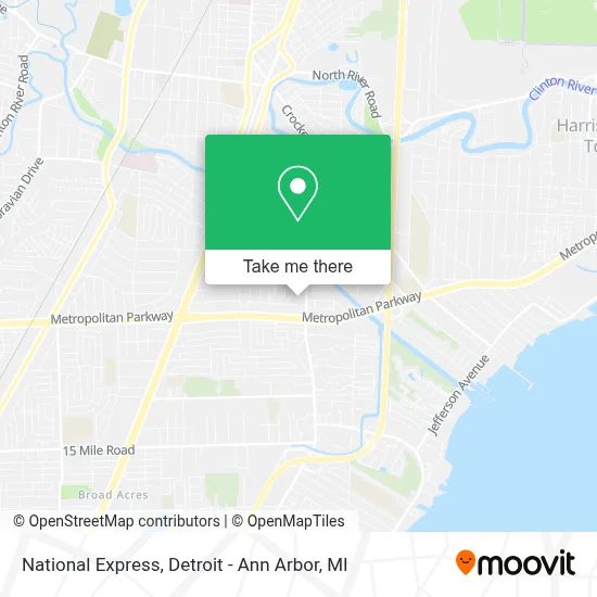 National Express map