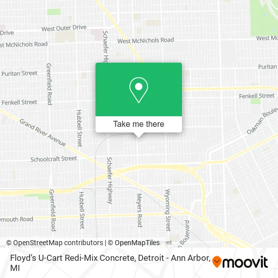 Floyd's U-Cart Redi-Mix Concrete map