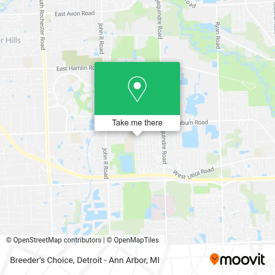 Breeder's Choice map