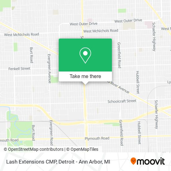 Lash Extensions CMP map