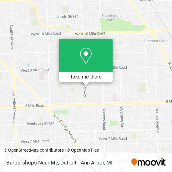 Barbershops Near Me map