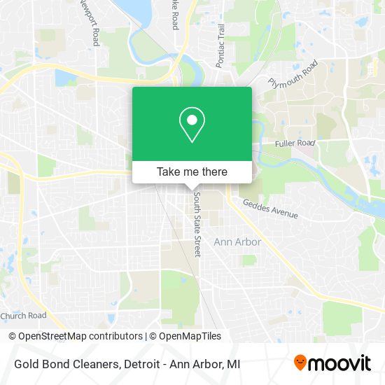 Gold Bond Cleaners map