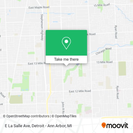 Mapa de E La Salle Ave