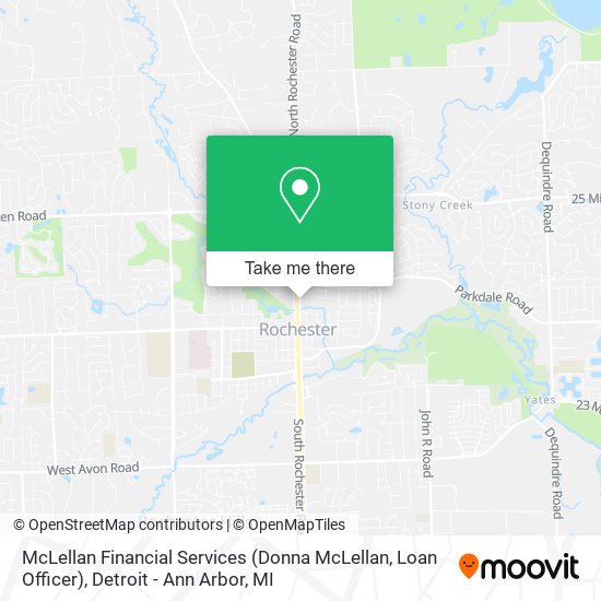 Mapa de McLellan Financial Services (Donna McLellan, Loan Officer)