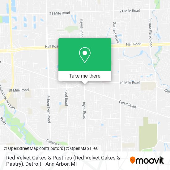 Mapa de Red Velvet Cakes & Pastries