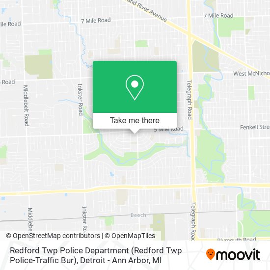 Redford Twp Police Department (Redford Twp Police-Traffic Bur) map