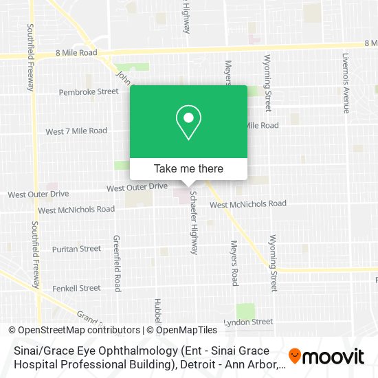 Mapa de Sinai / Grace Eye Ophthalmology (Ent - Sinai Grace Hospital Professional Building)