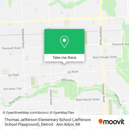 Thomas Jefferson Elementary School (Jefferson School Playground) map
