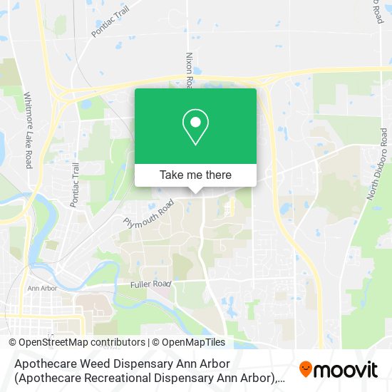 Apothecare Weed Dispensary Ann Arbor map