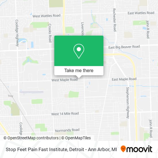 Stop Feet Pain Fast Institute map