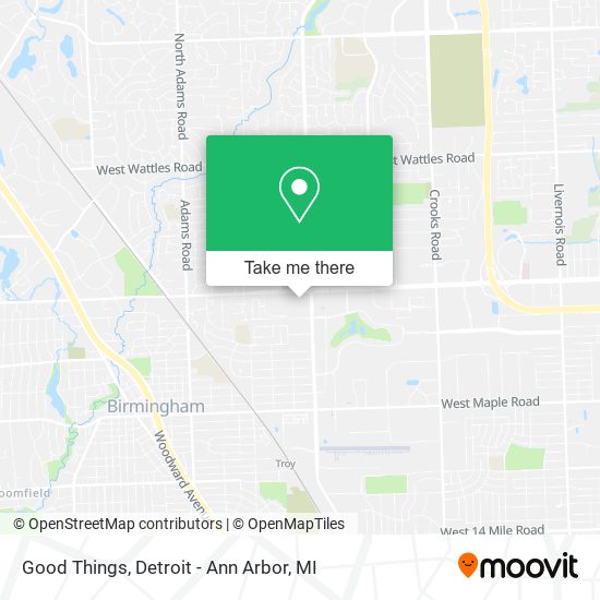 Good Things map