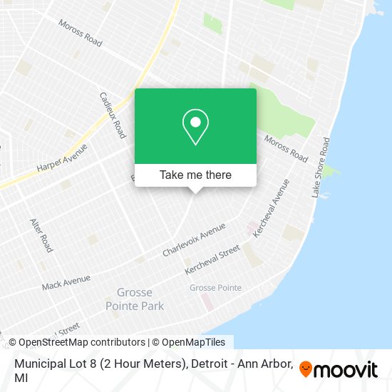 Mapa de Municipal Lot 8 (2 Hour Meters)