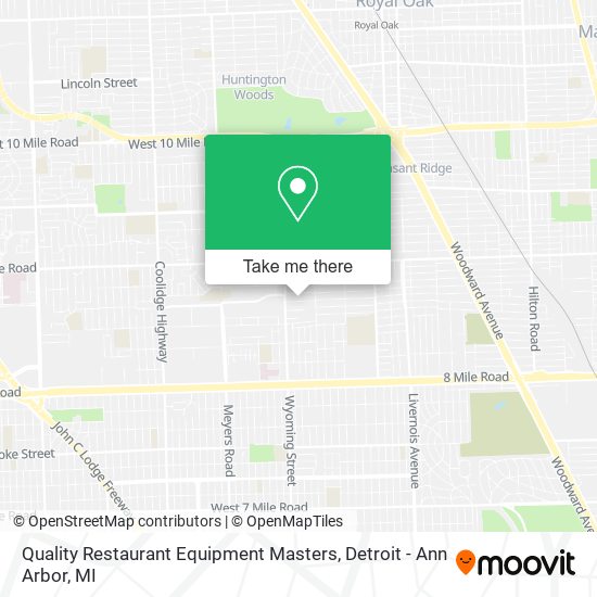 Quality Restaurant Equipment Masters map