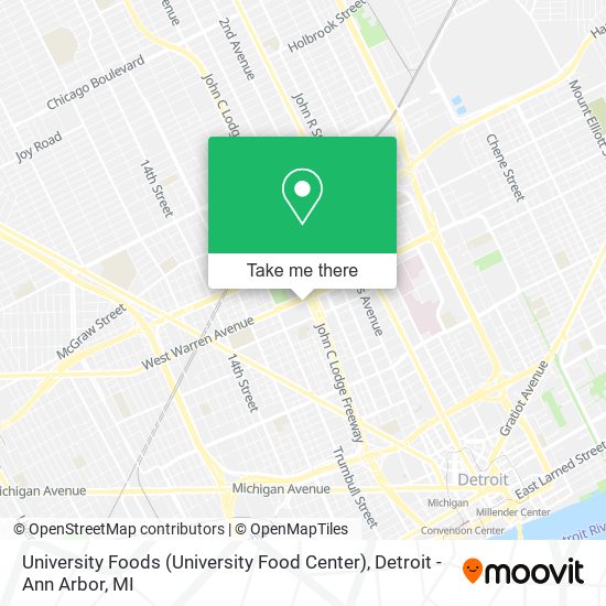 University Foods (University Food Center) map