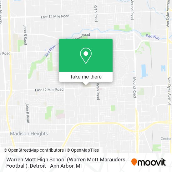 Mapa de Warren Mott High School (Warren Mott Marauders Football)