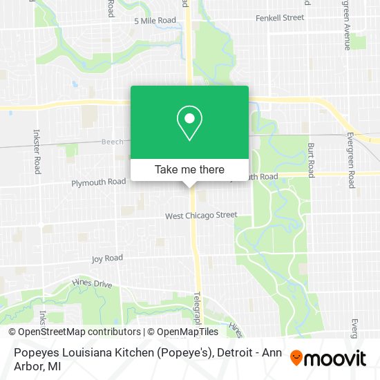 Popeyes Louisiana Kitchen (Popeye's) map