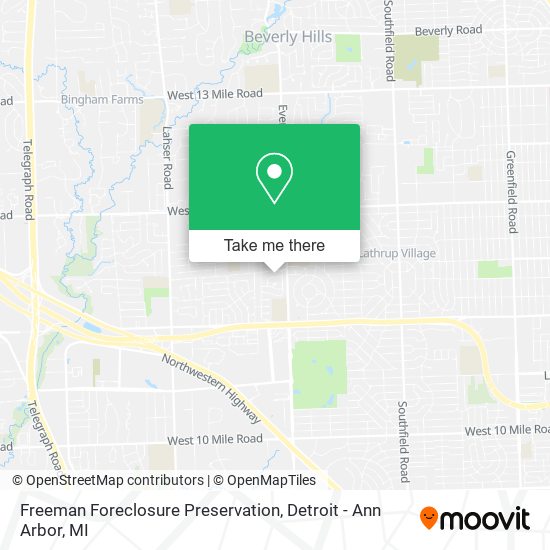 Freeman Foreclosure Preservation map