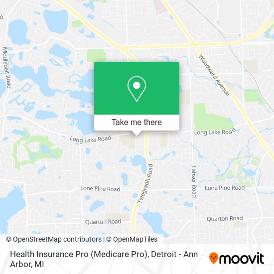 Mapa de Health Insurance Pro (Medicare Pro)