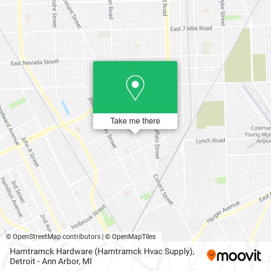 Mapa de Hamtramck Hardware (Hamtramck Hvac Supply)