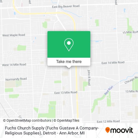 Fuchs Church Supply (Fuchs Gustave A Company-Religious Supplies) map