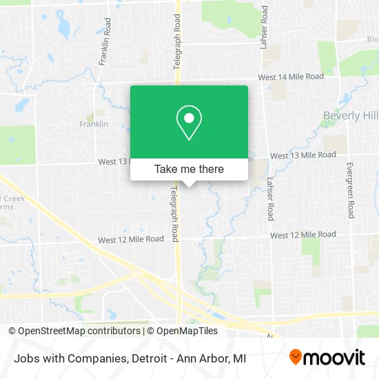 Jobs with Companies map
