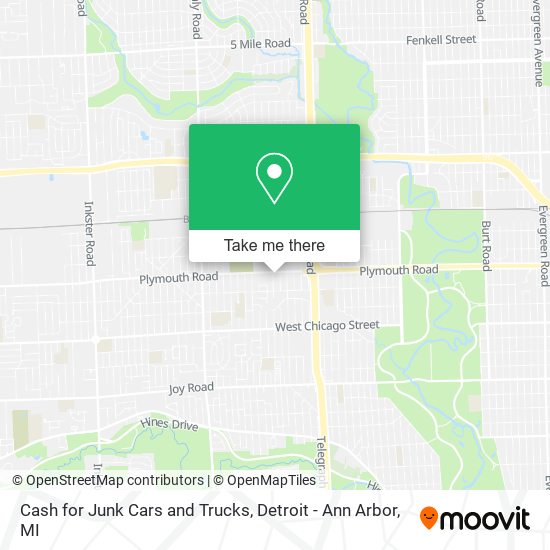 Cash for Junk Cars and Trucks map