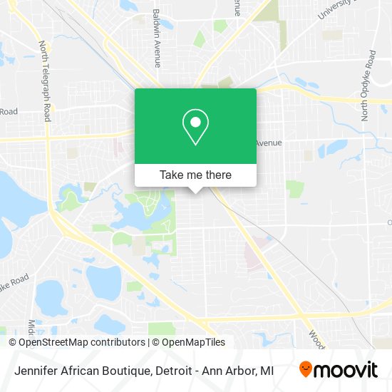 Jennifer African Boutique map