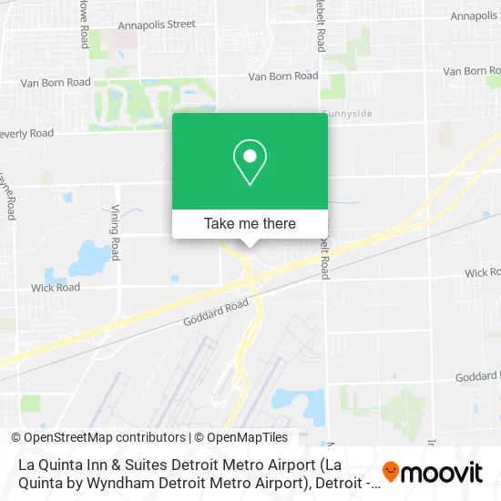 La Quinta Inn & Suites Detroit Metro Airport (La Quinta by Wyndham Detroit Metro Airport) map