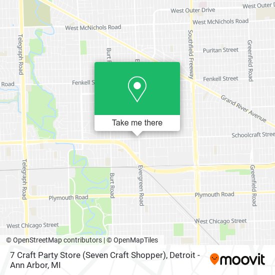 Mapa de 7 Craft Party Store (Seven Craft Shopper)