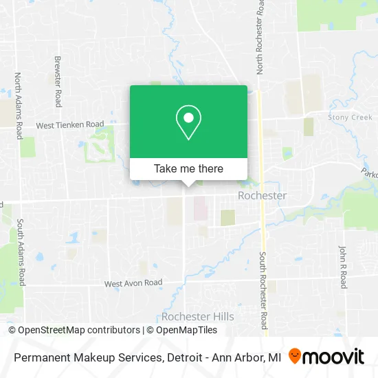 Permanent Makeup Services map