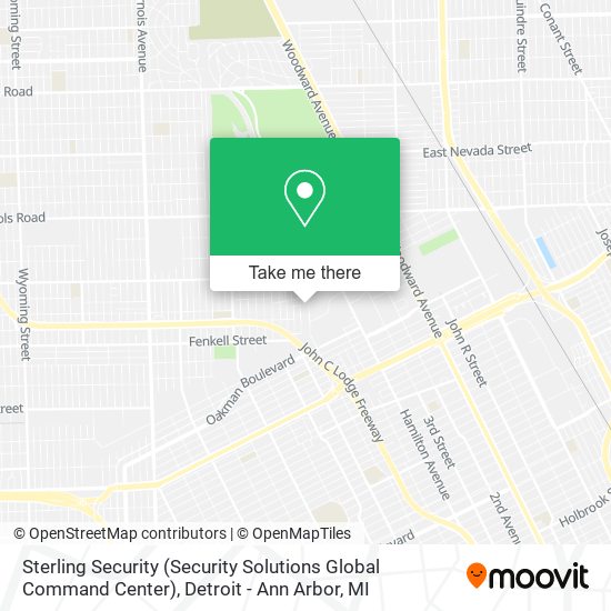 Mapa de Sterling Security (Security Solutions Global Command Center)