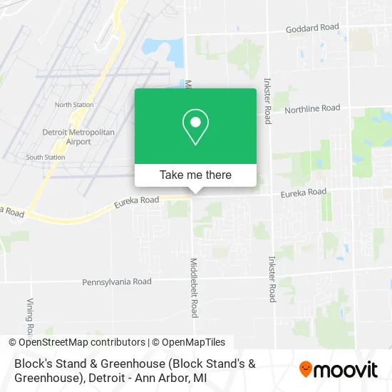 Block's Stand & Greenhouse map