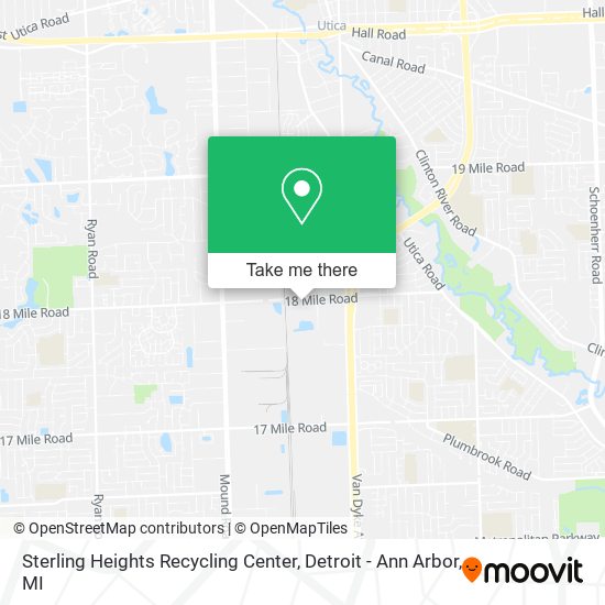 Sterling Heights Recycling Center map