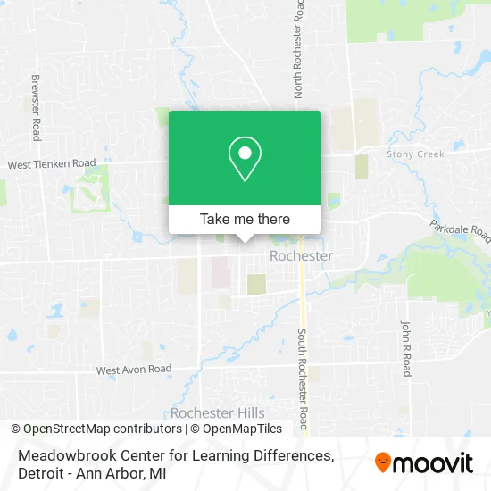 Meadowbrook Center for Learning Differences map