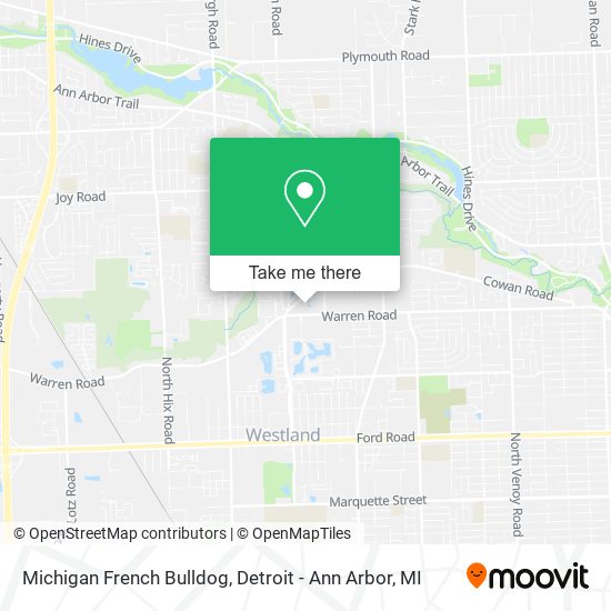 Mapa de Michigan French Bulldog
