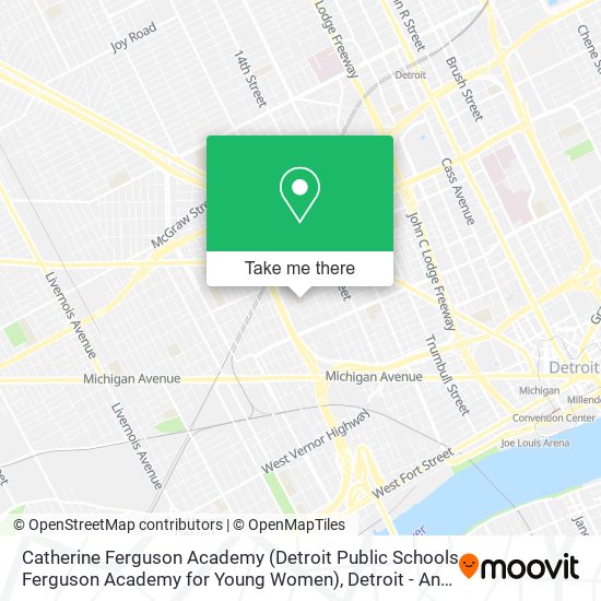Catherine Ferguson Academy (Detroit Public Schools Ferguson Academy for Young Women) map