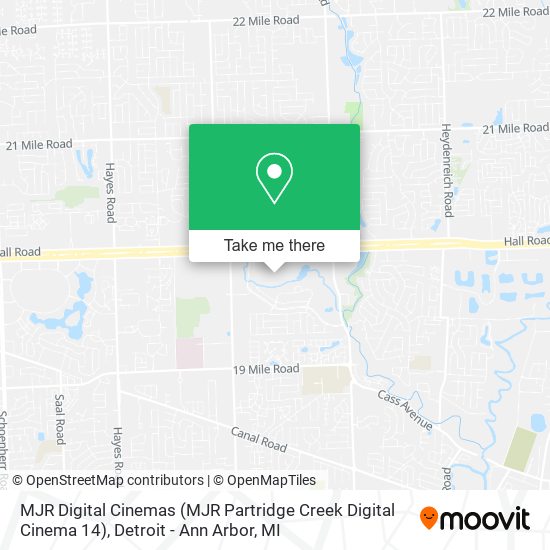 MJR Digital Cinemas (MJR Partridge Creek Digital Cinema 14) map
