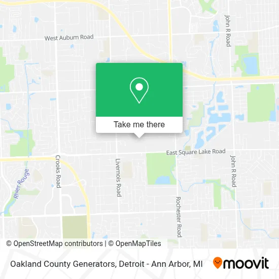 Oakland County Generators map