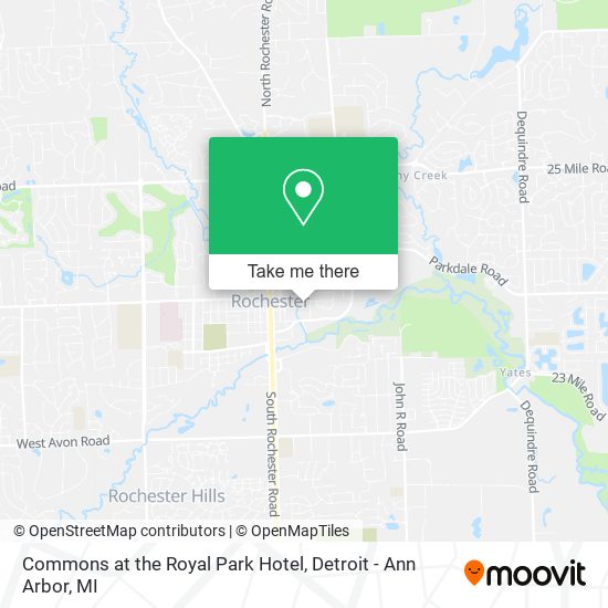 Mapa de Commons at the Royal Park Hotel
