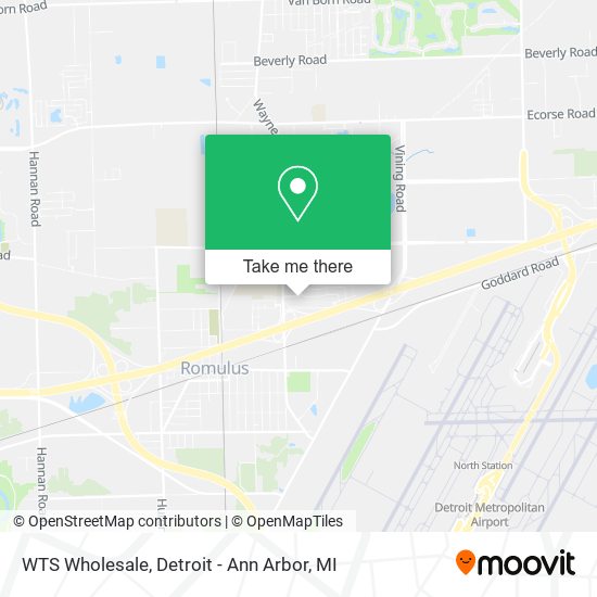 Mapa de WTS Wholesale