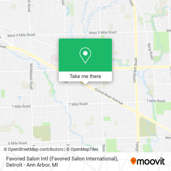 Favored Salon Intl (Favored Salon International) map