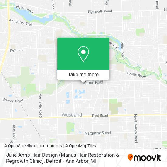 Mapa de Julie-Ann's Hair Design (Manus Hair Restoration & Regrowth Clinic)